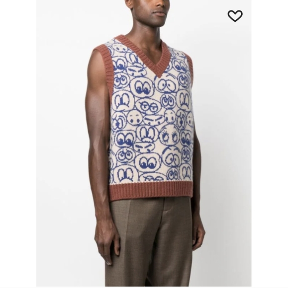 THE ELDER STATESMAN EXPRESSION V NECK VEST SZ SMALL BNWT - Picture 2 of 12
